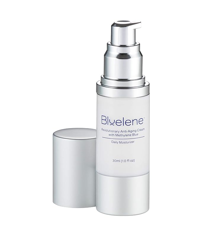 Anti Aging Daily Moisturizer, Bluelene. Revolutionary Anti Wrinkle Face Cream with Methylene Blue, Suitable for Sensitive Skin