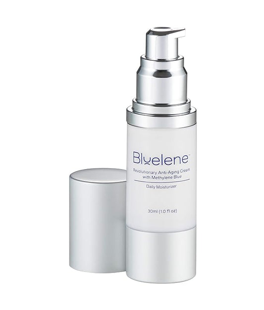Anti Aging Daily Moisturizer, Bluelene. Revolutionary Anti Wrinkle Face Cream with Methylene Blue, Suitable for Sensitive Skin
