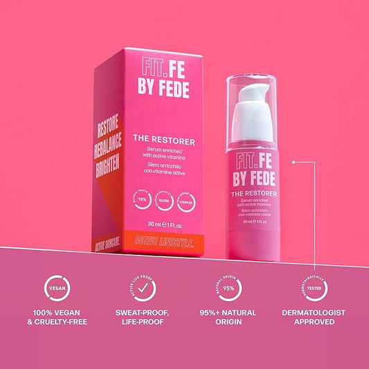 The Restorer Vitamin-Rich Facial Serum - Skin Care with Vitamin C Serum for Face - Vegan Facial Skin Care Products - 1 oz