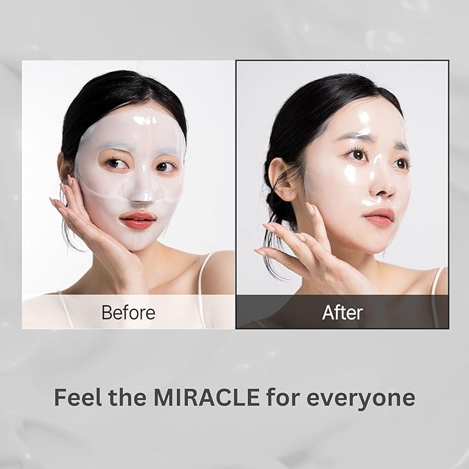 Collagen Hydrogel AntiWrinkle Deep Face Mask 4+1 EA Ultimate Hydration, Improves Skin Texture, Affordable Luxury, Glowing Skin, Reduces Fine Lines & Wrinkles, Made in Korea OHMYPURE (5, Deep Collagen)