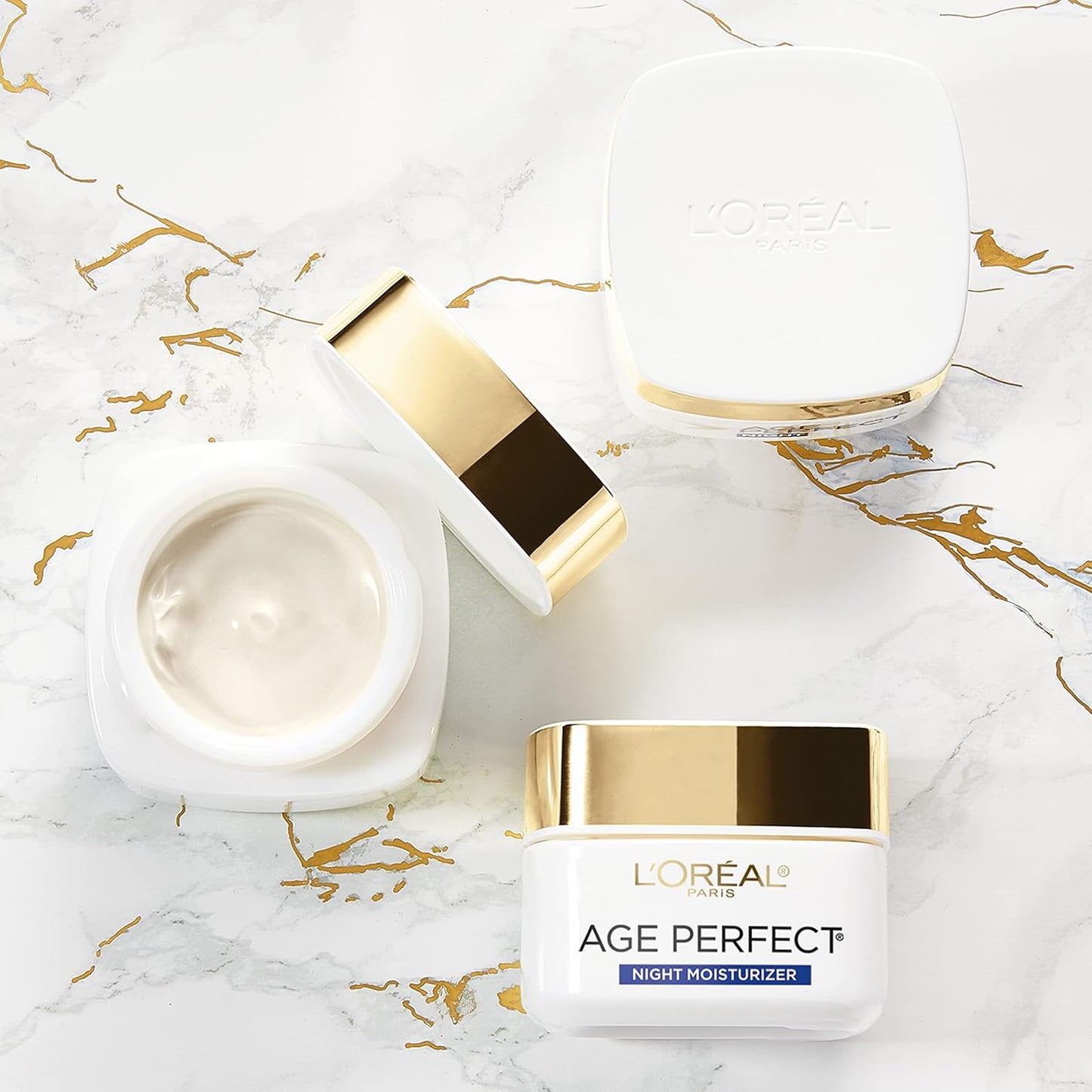 🌙 L'Oreal Paris Age Perfect Collagen Expert Night Cream – Anti-Aging & Anti-Wrinkle Moisturizer (2.5 oz)
