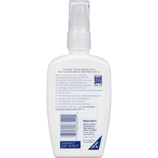 Daily Facial Moisturizer with Broad Spectrum SPF 30 – Fragrance-Free Face Sunscreen & Hydrating Lotion for Dry, Sensitive Skin, 4 Fl Oz