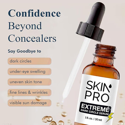 Extreme Dark Circle Serum - Under Eye Treatment for Dark Circles, Puffiness, Wrinkles & Fine Lines - Revitalizing, Anti-Aging & Depuffer Serum for Skin Care l 30 ml