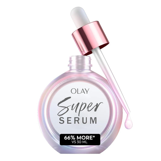 Super Serum with Niacinamide, Vitamin C & E, Collagen Peptide & AHA – 5-in-1 Anti-Aging Serum for Brightening, Hydrating, Smoothing, Firming & Even Skin Tone, 1.7 oz