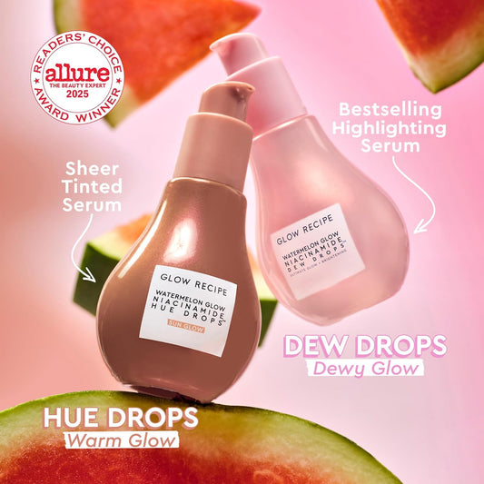 Tinted Bronzing Face Serum for Glowing Skin – Hydrating Makeup Primer & Pore Blurring Liquid Highlighter for Even Skin Tone (Sunglow, 40ml)