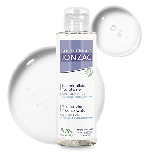 99% Organic Micellar Water - Natural Eye & Face Makeup Remover - Hydrating Thermal Water - for Sensitive Skin - Non-Toxic - Agua Micelar Orgánica - Travel Size - 3.38 Fl Oz