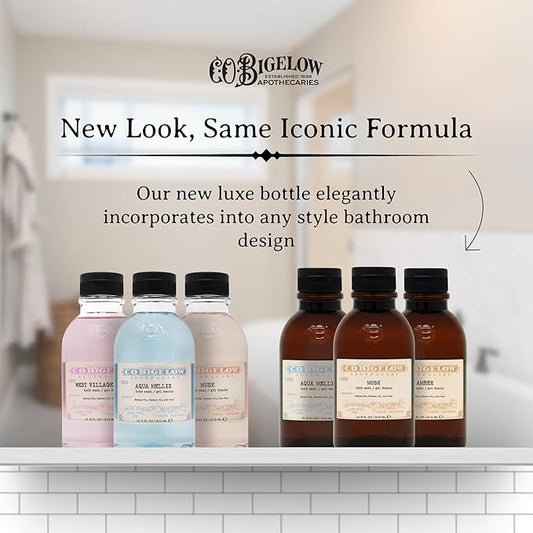 C.O. Bigelow Musk Body Wash, Iconic Collection Moisturizing Body Wash with Coconut Oil & Aloe Vera, 10.5 Fl Oz