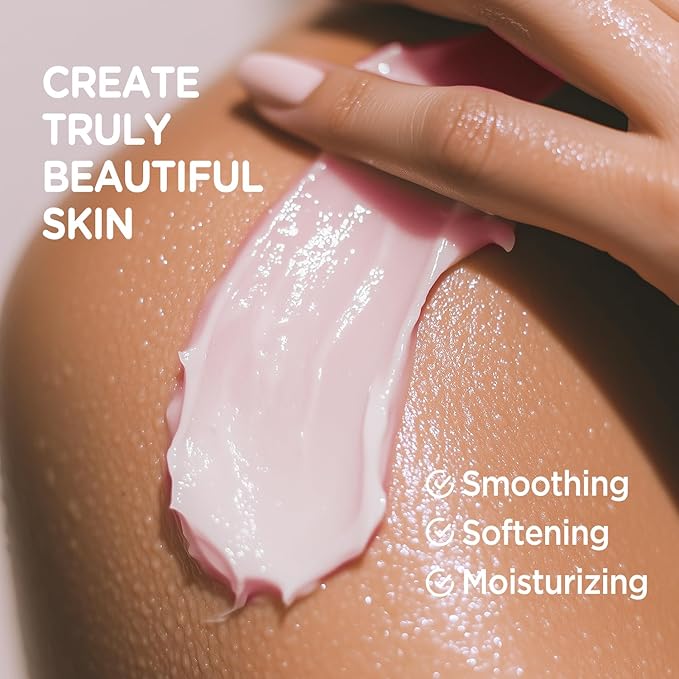 Strawberry Body Butter, Natural Body Butter for Men Women Smell Good, Strawberry Scented Shea Butter Body Cream, Body Moisturizer for Dry Skin 6.8 floz