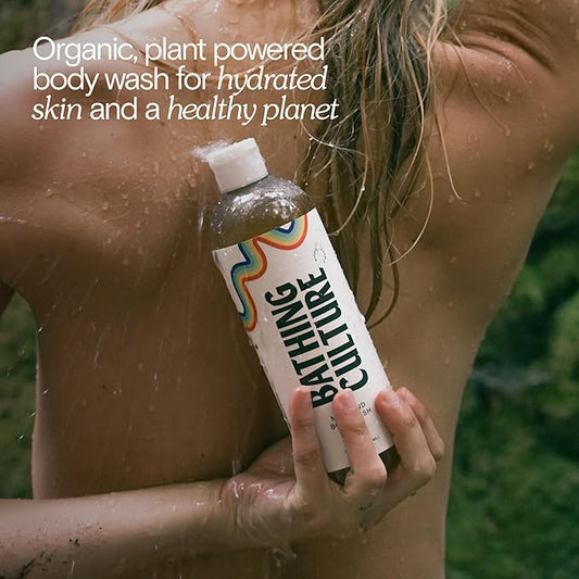 Bathing Culture, Organic Mind + Body Wash, Natural, Biodegradable, Sustainable, Vegan Personal Care, All Natural Organic Body Wash for Women and Men, PCR Plastic Bottle, 16 fl oz, Cathedral Grove