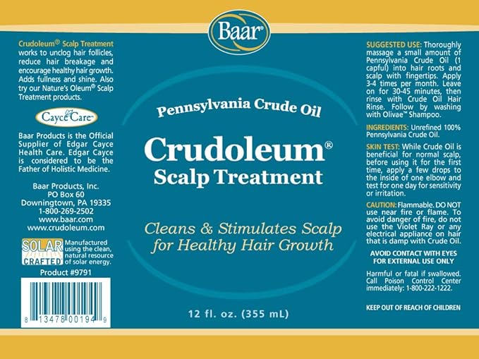 Crudoleum Scalp Treatment, Pennsylvania Crude Oil, 12 oz.
