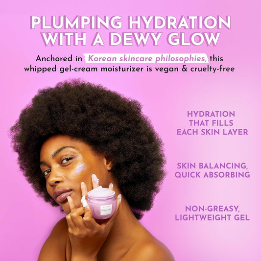 Hydrating Face Cream with Hyaluronic Acid & Peptides – Korean Moisturizer for Dry Skin, Fine Lines & Wrinkles (50ml)