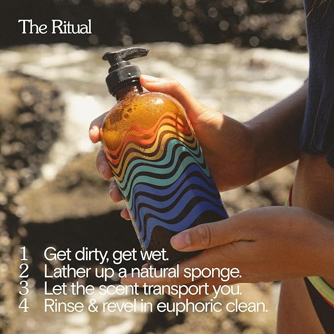 Bathing Culture, Organic Mind + Body Wash, Natural, Biodegradable, Sustainable, Vegan Personal Care, All Natural Organic Body Wash for Women and Men, 1 Gallon, Break Water Scent