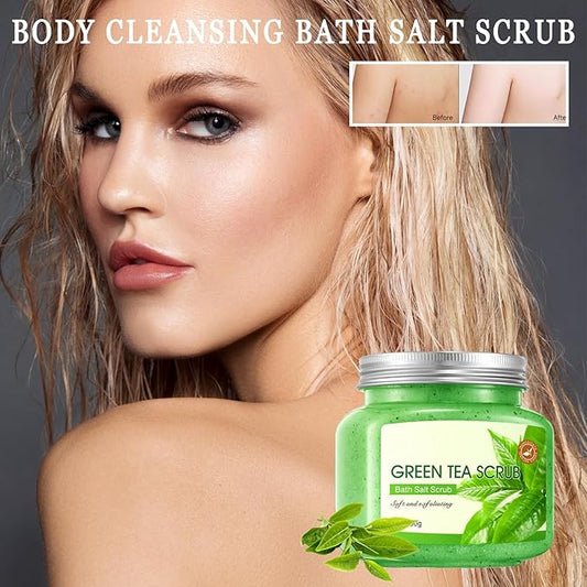 Premium Body Scrub to Exfoliate & Moisturize Skin,Deep Cleansing Body Exfoliator Scrub for Men & Women,Long Lasting Hydrating Smooth exfoliating Body Salt Scrub for All Skin Types J