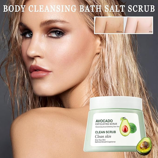Premium Body Scrub to Exfoliate & Moisturize Skin,Deep Cleansing Body Exfoliator Scrub for Men & Women,Long Lasting Hydrating Smooth exfoliating Body Salt Scrub for All Skin Types B