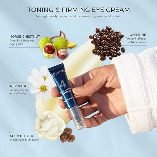 Under Eye Cream For Men & Women | Targets Wrinkles, Puffiness & Eyebags | Dermatologist-Developed | Vegan & Cruelty-Free | Made In USA | Day and Night Use | All Skin Type