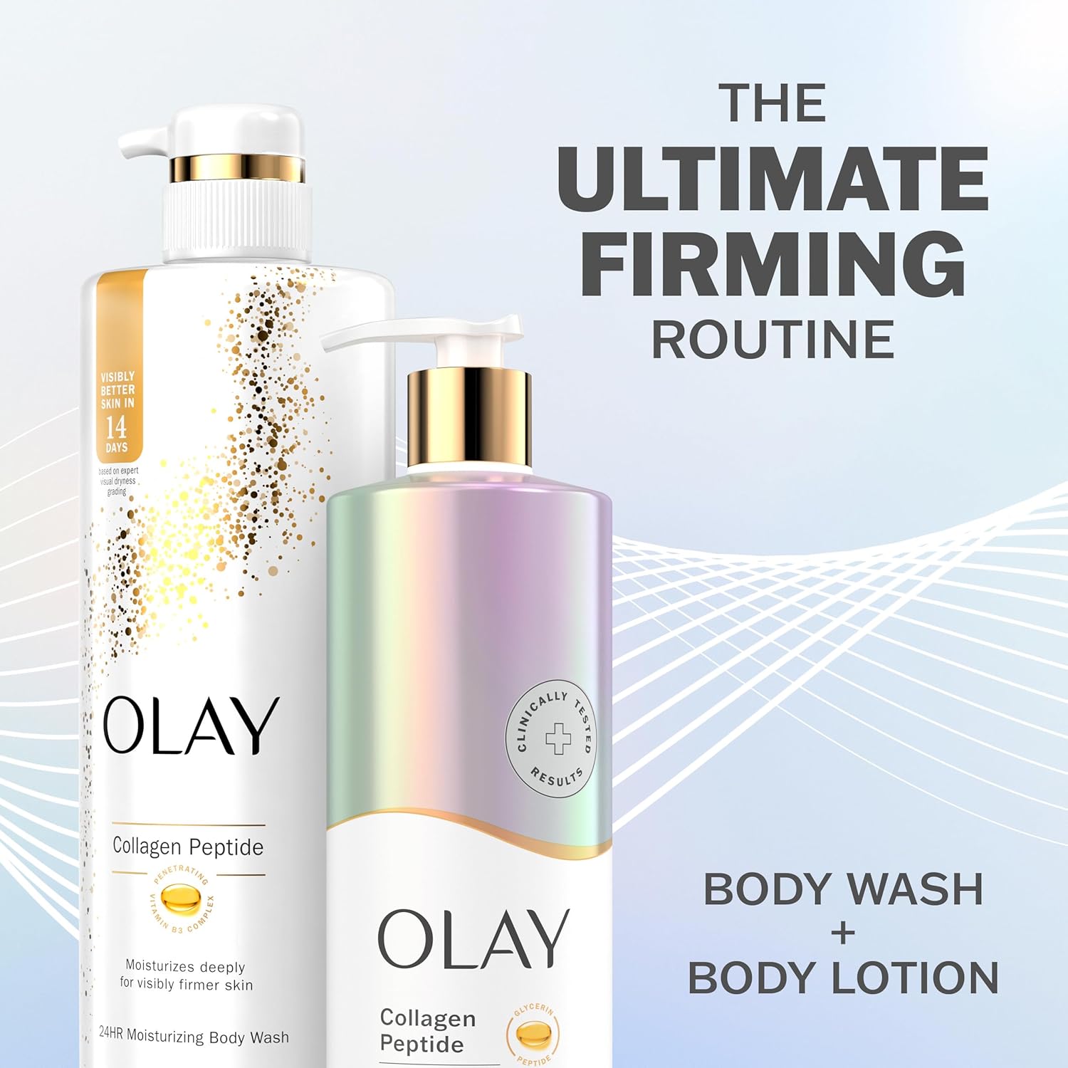 Silky Skin Hydrating Body Lotion – Gentle Firming Cream with Collagen Drops & Vitamin B3 for Everyday Use