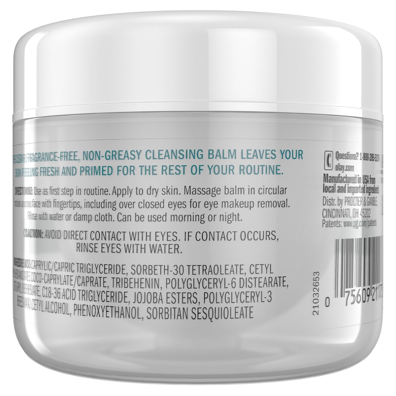 Gentle Cleansing Balm Makeup Remover for Sensitive Skin – Fragrance-Free Hydrating Face Cleanser – Removes Waterproof Makeup, Sunscreen & Excess Oil – Non-Greasy Balm-to-Oil Formula – 3.4 Fl Oz