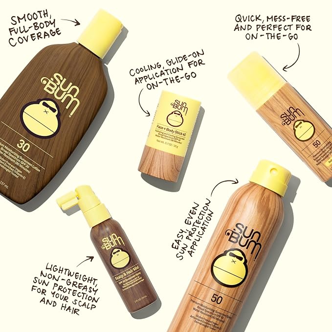 Sun Bum Original SPF 50 Sunscreen Body Lotion - Broad Spectrum Moisturizing Sunscreen with Vitamin E - Hawaii 104 Act Compliant (Made without Octinoxate & Oxybenzone) - Travel Size - 3 oz