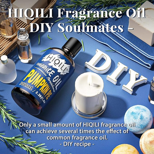 HIQILI Pumpkinpie Pure Scented Fragrance Essential Oil for Diffuser Candle Soap Perfume Lotion Shampoo Making, 3.38 Fl Oz