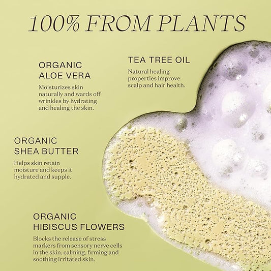 Non Toxic and Vegan Body Wash With Organic Ingredients - Moisturizing For Dry and Sensitive Skin, Natural and Organic, Paraben Free, Cruelty Free, Gluten Free, Sulfate Free (16 FL. OZ)