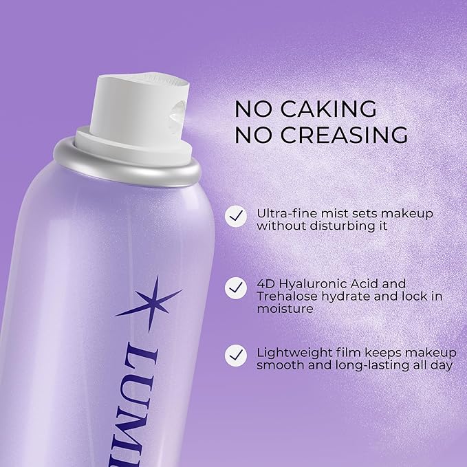 Setting Spray for Makeup, Long-Lasting Face Mist Up to 20HR Wear, Moisturizing & Soothing Formula, Waterproof & Sweat-Resistant, 3.38 Oz
