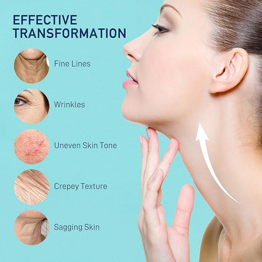 Retinol Neck Firming Cream: Advanced Face Tightening and Lifting Cream with Hyaluronic Acid, Collagen and Vitamin - Tightening Wrinkles, Firming Sagging Skin on Face, Neck, Décolleté - 2.7 Oz