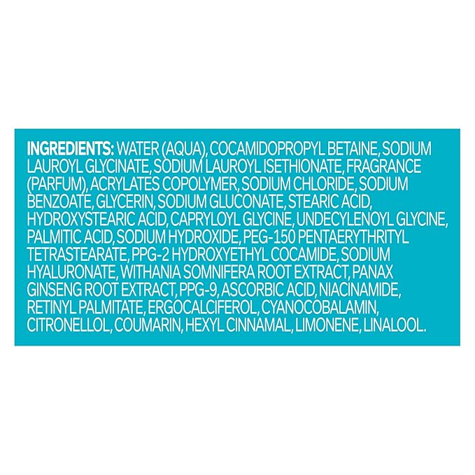 OLLY Calm Body Wash with Hyaluronic Acid, Adaptogens & Vitamin B3– Nourishing Cleanser for Skin Barrier Repair, Deep Hydration, Eucalyptus Amber Scent, 17oz