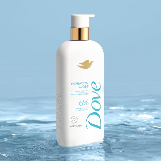 Hydrating Body Wash with Hyaluronic Acid – Moisture Boost Shower Gel for Dry, Sensitive Skin (18.5 fl oz)