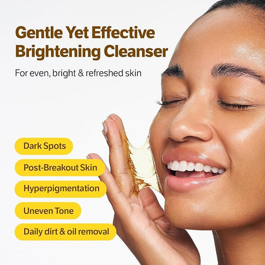 SUNGBOON EDITOR Kojic Acid Niacinamide Face Wash | Turmeric Cleanser for Dark Spots & Radiance | Korean Skin Care with Hyaluronic Acid | Gentle Makeup Remover & Blackhead Cleanser