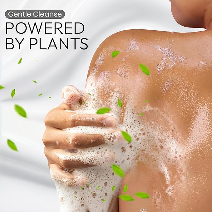 Botanist Natural Body Wash for Women, Mens Full Body Wash for Sensitive Skin by Squalane, Shea Butter& Aloe Vera, Sulfate Free Shower Gel & Bath Soap from Japan 16.5 Fl Oz 2EA Cassis & Leaf Green