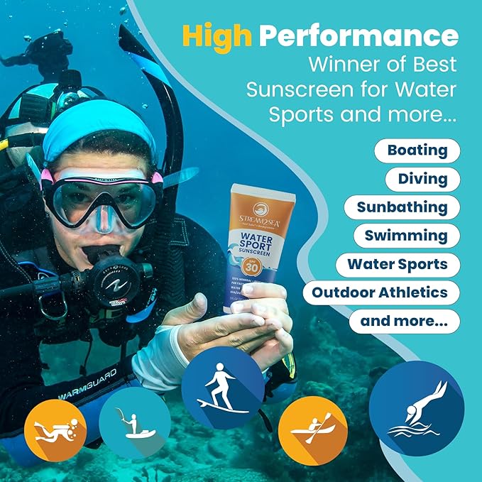 STREAM 2 SEA Tinted Sunscreen with SPF 20 All Natural, Biodegradable and Reef Safe, 3 Fl oz Travel Size Paraben Free Non Greasy and Moisturizing Sunscreen For Face, Body Protection Against UVA and UVB