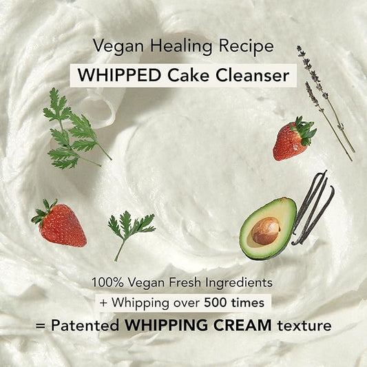 Whipped Korean Skincare Face Wash, Extra Deep Moisturizing Vegan Cream Facial Cleanser for Dry Skin with Niacinamide, Hyaluronic Acid, Ceramide, Lime & Avocado, Doubles as a Face Mask, 4.5 oz