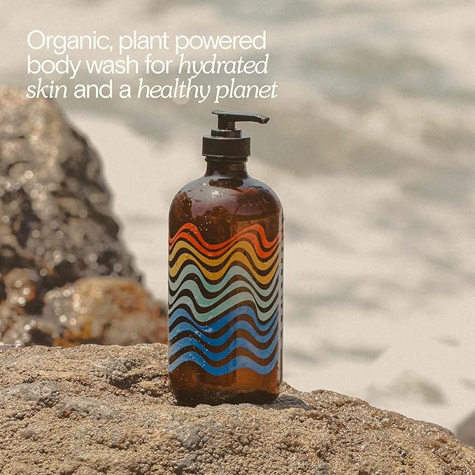 Bathing Culture, Organic Mind + Body Wash, Natural, Biodegradable, Sustainable, Vegan Personal Care, All Natural Organic Body Wash for Women and Men, 16 fl oz, Break Water Scent