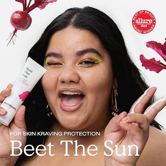 KraveBeauty Cleanse + Protect Duo, Contains Matcha Hydrating Cleanser + Beet The Sun, Gentle Face Wash & Chemical Non-Greasy SPF, Daily Skincare Essentials, Vegan & Cruelty Free, 4.05 fl oz 1.7 fl oz