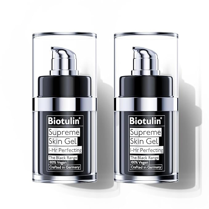 BIOTULIN - Supreme Skin Gel [2-Pack]| Reduces Wrinkles Within 1 Hour | Hyaluronic Acid Serum | Spilanthol Serum for Face I Anti Aging Treatment - 0.5 oz