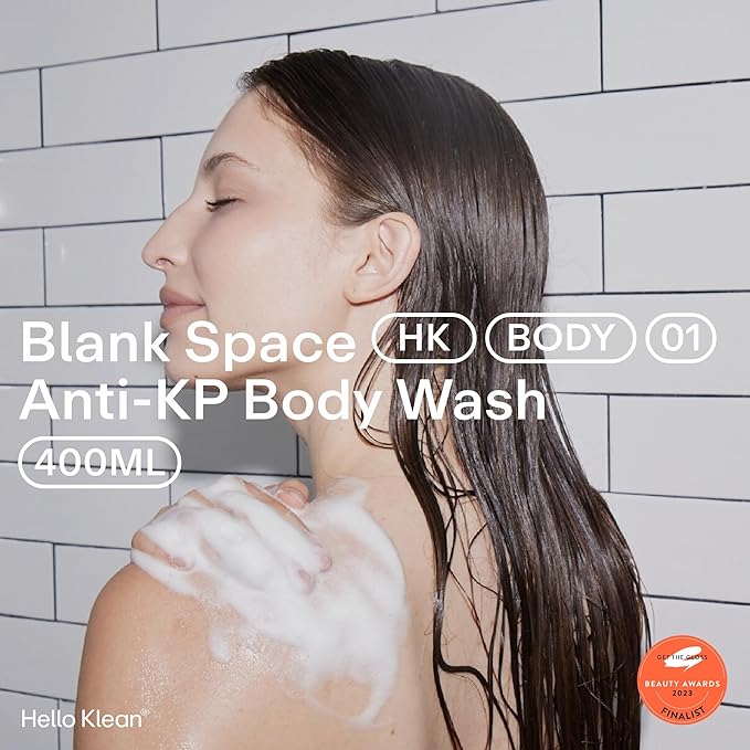 Blank Space Anti-KP Body Wash - Bi-Phase Cleanser Deeply Cleans & Removes Hard Water Residue - Hydrating Boost for Skin Moisture - Soothe Rough Dry & Sensitive Skin - Dermatologist Tested