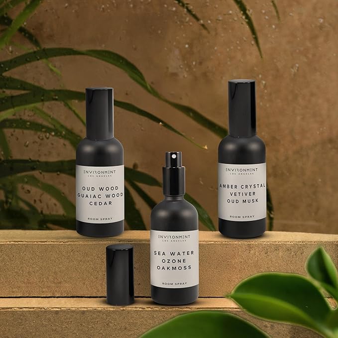 ENVIRONMENT Inspired by 5-Star Hotels FMT Room Spray, 100ml Air Freshener (Damask Rose | Vetiver | Guaiac Wood) Home Fragrance Accessories, Room Perfume, Room Deodorizer, Vegan & Cruelty-Free