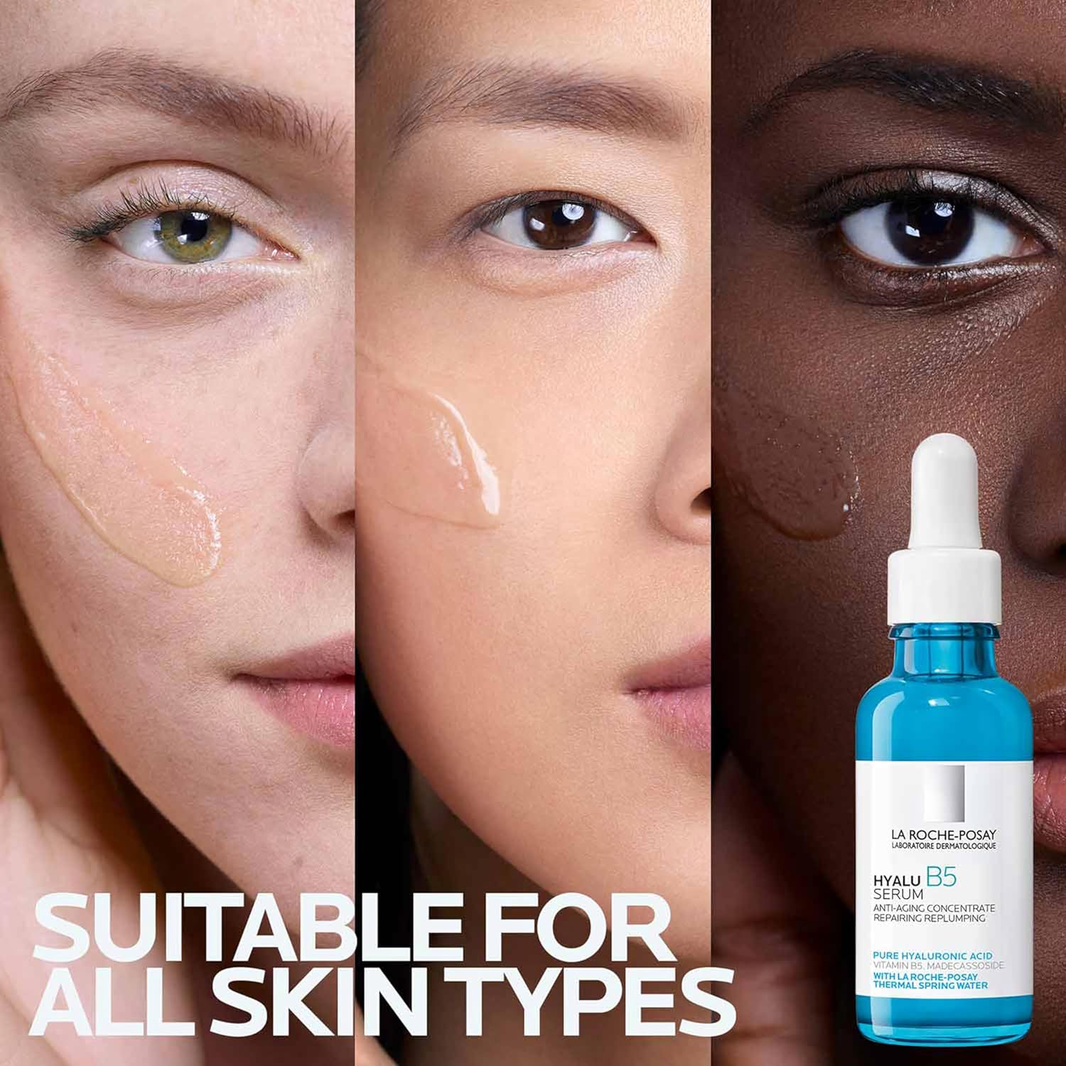 La Roche-Posay Hyalu B5 Hyaluronic Acid Serum – Hydrating Face Serum with Vitamin B5 & Madecassoside for Plump, Radiant Skin