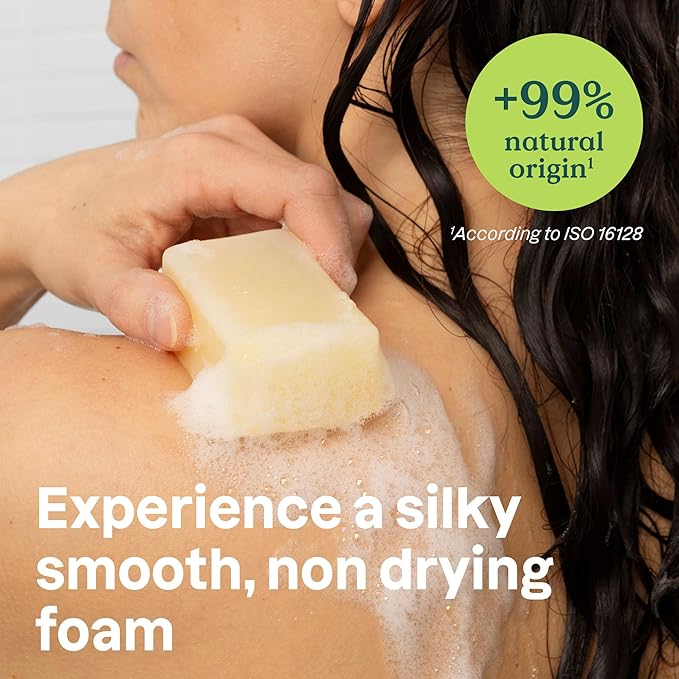 ATTITUDE Body Soap Bar, Natural Origin, Protects and Softens Dry Skin, Watercress, Indian Cress & Olive Oil, EWG Verified & Vegan, Pear & Amber, 4 Oz