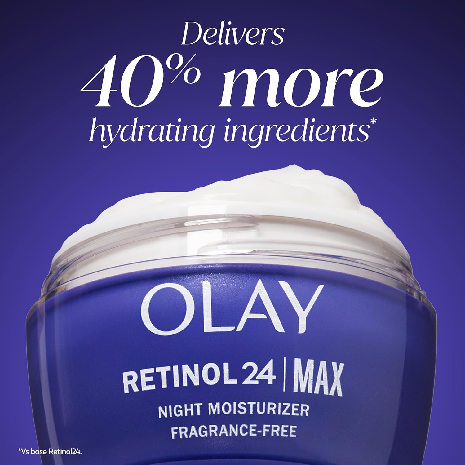 Retinol Face Moisturizer for Women – 24 MAX Anti-Aging Night Cream with Peptides & Glycerin, Fragrance-Free & Non-Greasy – Hydrating, Firming, Anti-Wrinkle Skincare for Fine Lines, 1.7 oz