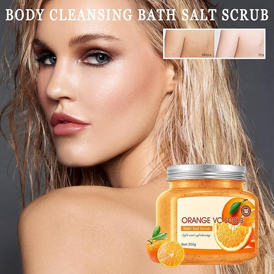 Premium Body Scrub to Exfoliate & Moisturize Skin,Deep Cleansing Body Exfoliator Scrub for Men & Women,Long Lasting Hydrating Smooth exfoliating Body Salt Scrub for All Skin Types K