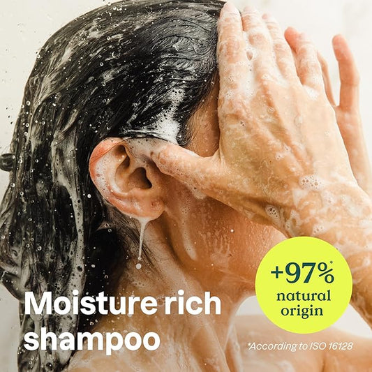 ATTITUDE Moisture Rich Hair Shampoo, EWG Verified, For Dry and Damaged Hair, Naturally Derived Ingredients, Vegan, Plant Based, Quinoa and Jojoba, 8 Fl Oz