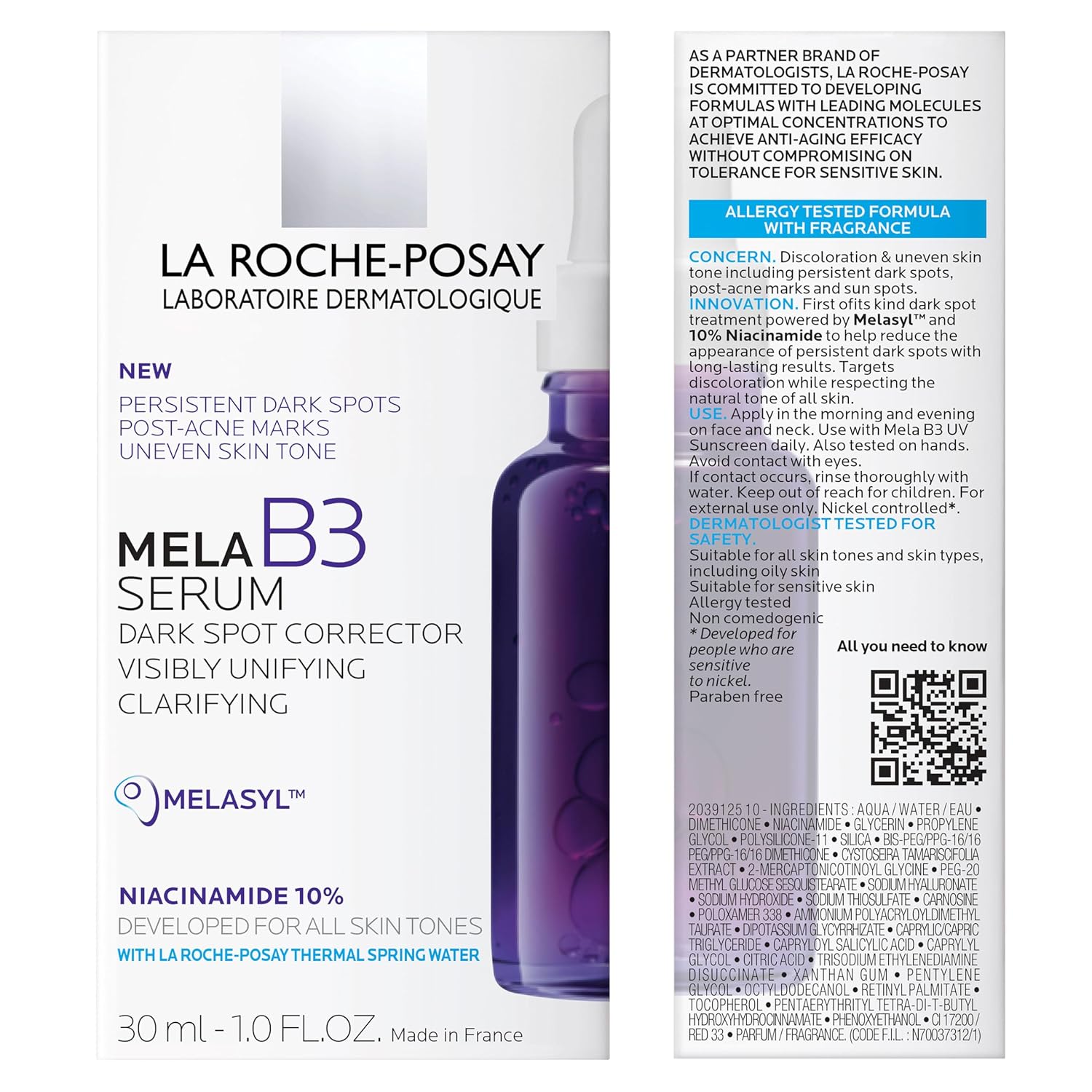 La Roche-Posay Mela B3 Dark Spot Corrector Serum with 10% Niacinamide