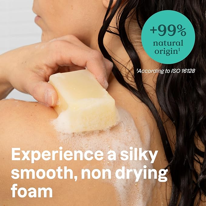 ATTITUDE Bath and Shower Body Soap Bar, EWG Verified, Plastic-free, Plant and Mineral-Based Ingredients, Vegan and Cruelty-free Personal Care Products, Sea Salt, 4 Ounces