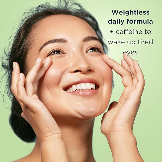 MATKAS Korean Vitamin C Caffeine Eye Cream for Dark Circles 0.5 Fl Oz - Dark Circles Under Eye Treatment, Eyes Cream Anti Aging for Puffy Eyes