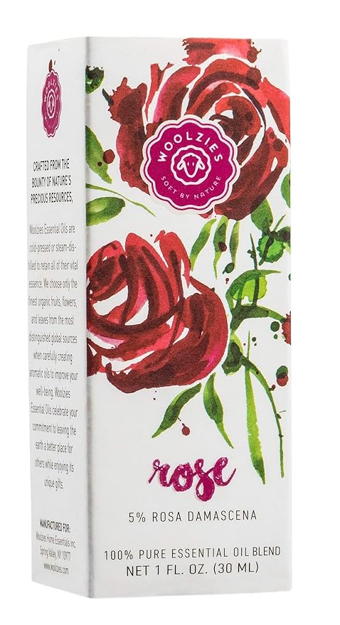 Woolzies Best Natural Rose Essential Oil Blend 1 Oz - Therapeutic & Premium Graded Aromatherapy Oil - Most Popular for Relaxation, & Skin Healing Use - For Diffusion & Topical Use