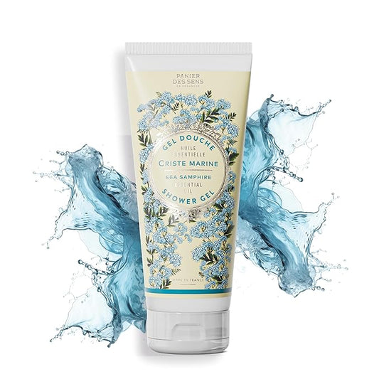 Panier des Sens - Sea Samphire Moisturizing Body Wash for Women & Men - Gentle Shower Gel with 96% Natural Ingredients for Normal, Sensitive Skin - Body Care Made in France, SLS Free, Vegan - 6.8 Floz