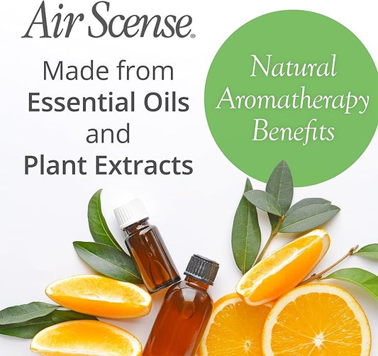 Air Scense Air Freshener Deodorizer Room Spray for Bathroom & Home, Essential Oils, Natural Orange- 7 fl oz (2-Pack)