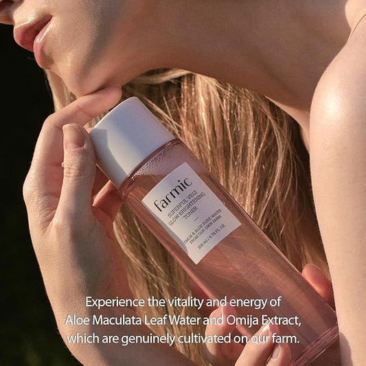 Superful Vegi Glow Toner 6.76 fl.oz (200ml) Aloe & Omija Soothing Moisturizer Facial Vegan Toner Hydrating Radiant Face Cruelty-Free Korean Daily Skincare Prep All Skin Types