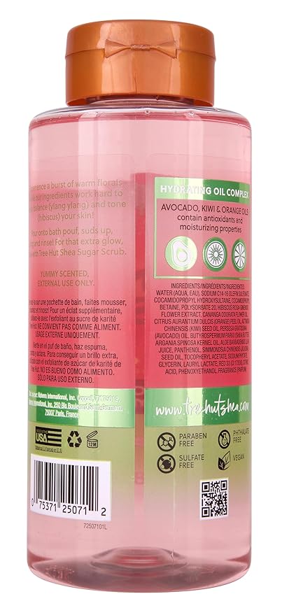 Tree Hut Pink Hibiscus Foaming Gel Wash | Cleanse & Soothe Skin Without Stripping Moisture | Made with our Hydrating Oil Complex | 18 fl oz.